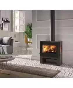 STUFA A LEGNA PANADERO "CAPRI 3V" GRIGIO 5,9 KW