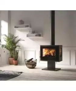STUFA A LEGNA PANADERO "ATLANTIC 3V" GRIGIO 5,9 KW