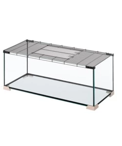 GABBIA PER TOPI E RATTI IN VETRO " JERRY 80", 101,7X42,9X43,1 CM - FERPLAST