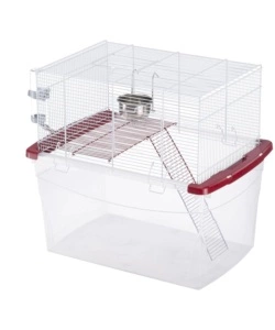 GABBIA PER CRICETI E GERBILLI A DUE PIANI "GERBI", 57,5X39,5X51 CM - FERPLAST