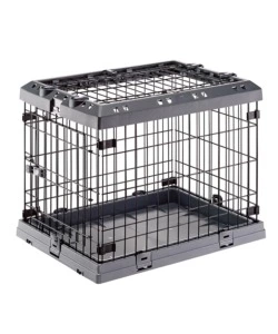 GABBIA BOX  PER CANI PIEGHEVOLE "SUPERIOR 75", 77X51X55 CM - FERPLAST