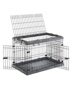 GABBIA BOX  PER CANI PIEGHEVOLE "SUPERIOR 90", 77X51X55 CM - FERPLAST