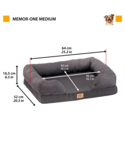 LETTINO ORTOPEDICO PER CANI FERPLAST "MEMOR-ONE" TG M