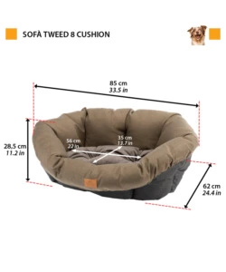 RICAMBIO CUSCINO PER CUCCIA "SIESTA DELUXE", 85X62X28,5 CM - FERPLAST