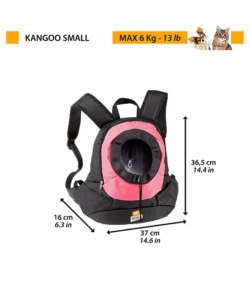 ZAINETTO PER CANI "KANGOO" ROSA, 37X16X36,5 CM - FERPLAST