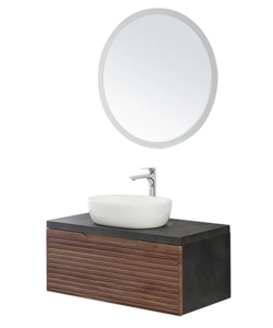 MOBILE BAGNO "RAVELLO" NOCE, 90X46X40 CM
