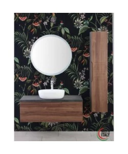 MOBILE BAGNO SOSPESO "RAVELLO" NOCE, 110X46X40 CM