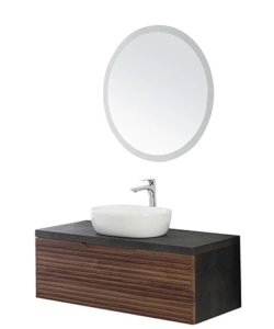 MOBILE BAGNO SOSPESO "RAVELLO" NOCE, 110X46X40 CM