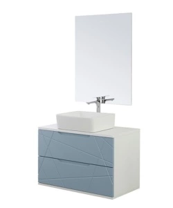MOBILE BAGNO SOSPESO "FURORE" AZZURRO, 90X46X58,5 CM
