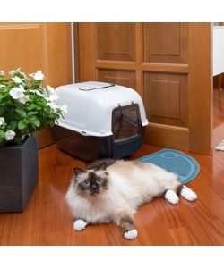 LETTIERA TOILETTE GATTO CHIUSA FERPLAST "PRIMA" NERO 39,5X52,5X38 CM