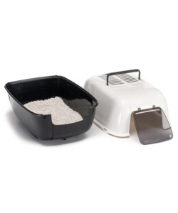 LETTIERA TOILETTE GATTO CHIUSA FERPLAST "PRIMA" NERO 39,5X52,5X38 CM