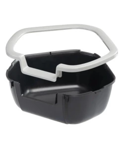 LETTIERA TOILETTE GATTO ANGOLARE APERTA FERPLAST "DAMA" NERO 57,5X51,5X22 CM
