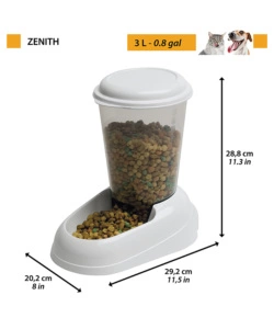 DISTRIBUTORE DI CROCCHETTE PER CANI E GATTI 3 LT - ZENITH BLU - FERPLAST