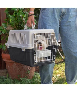 TRASPORTINO PER CANI E GATTI DI PICCOLA TAGLIA "ATLAS OPEN 30", 40X60X38 CM - FERPLAST