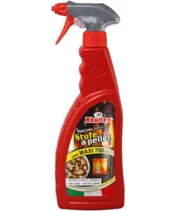 PULITORE VETRI SPECIFICO PER STUFE A PELLET - RHUTTEN 750 ML