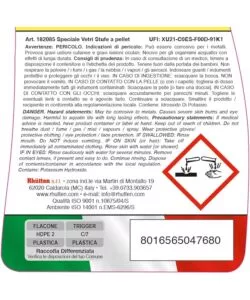 PULITORE VETRI SPECIFICO PER STUFE A PELLET - RHUTTEN 750 ML