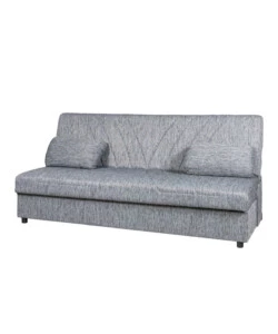DIVANO LETTO 3 POSTI "FIJI" GRIGIO CON CASSETTONE CONTENITORE, 183X81X89 CM