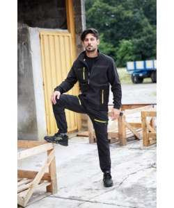 PANTALONE DA LAVORO U POWER "HORIZON" BLACK CARBON, TG S