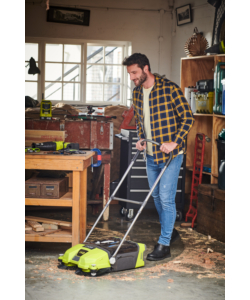SPAZZATRICE A BATTERIA RYOBI "R18SW3-0" 18V, SOLO CORPO MACCHINA