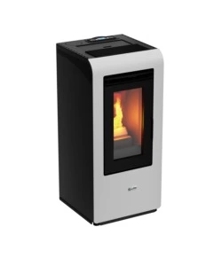 STUFA A PELLET CANALIZZATA CANADIAN STOVE "VANCOUVER 10C" BIANCO 8,7 KW