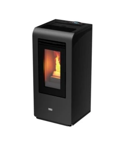 STUFA A PELLET CANALIZZATA CANADIAN STOVE "VANCOUVER 10C" GRIGIO 8,7 KW
