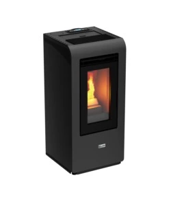 STUFA A PELLET CANALIZZATA CANADIAN STOVE "VANCOUVER 10C" GRIGIO 8,7 KW