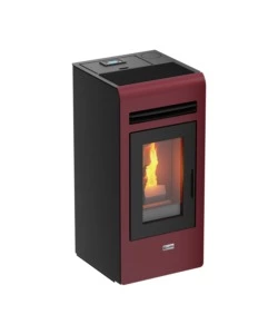 STUFA A PELLET CANALIZZATA CANADIAN STOVE "VANCOUVER 12C" BORDEAUX 11,1 KW