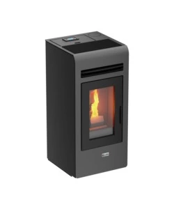STUFA A PELLET CANALIZZATA CANADIAN STOVE "VANCOUVER 12C" GRIGIO 11,1 KW