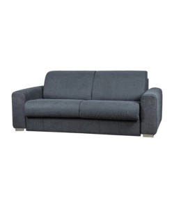 DIVANO LETTO BELLAHOME "LEO" 2 POSTI TESSUTO GRIGIO ANTRACITE, 206X102X90 CM