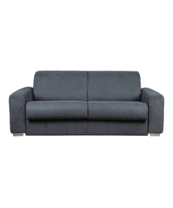 DIVANO LETTO BELLAHOME "LEO" 2 POSTI TESSUTO GRIGIO ANTRACITE, 206X102X90 CM