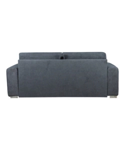 DIVANO LETTO BELLAHOME "LEO" 2 POSTI TESSUTO GRIGIO ANTRACITE, 206X102X90 CM
