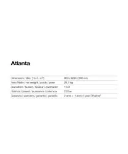 BIOCAMINO DA PAVIMENTO RUBY MODELLO ATLANTA NERO