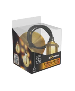 LAMPADA A SOSPENSIONE "PENDEL" OTTONE 1,5 MT, E27