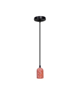 LAMPADA A SOSPENSIONE CEMENTO ROSSA 1,5 MT, E27