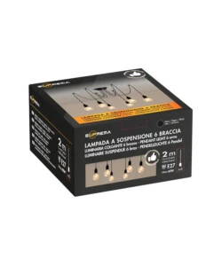 LAMPADARIO "SPIDER" 6 BRACCI, E27