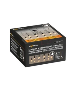 LAMPADARIO "SPIDER" 10 BRACCI, E27