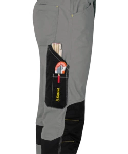 PANTALONI DA LAVORO KAVIR GRIGIO/NERO, TG XXL - KAPRIOL