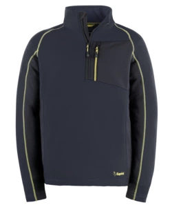 FELPA DA LAVORO FLEECE TECH NERO, TG XXL - KAPRIOL