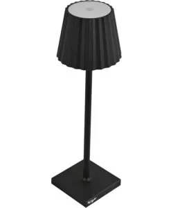 LAMPADA DA TAVOLO LED RICARICABILE ESSENZA NERA 3,5W