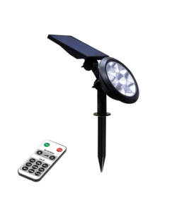 PICCHETTO A LED SOLARE CON LUCE RGB MULTICOLOR E NATURALE - 8 LED
