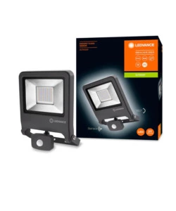 PROIETTORE LED DA ESTERNO ESSENTIAL CON SENSORE, 50W 4000K GRIGIO
