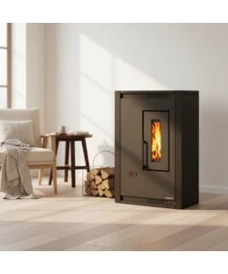 Stufa a pellet La Nordica Extraflame "Luisella" bordeaux 5,1 kW
