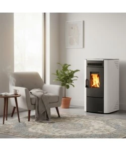 Stufa a pellet La Nordica Extraflame "Ketty" bianca 6,5 kW