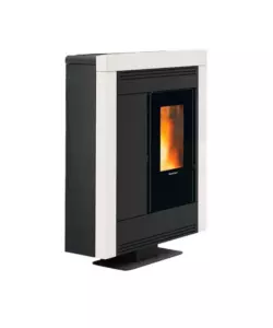 Stufa a pellet La Nordica "Souvenir Steel" bianca 10 kW