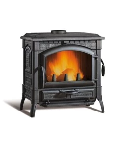 STUFA A LEGNA  LA NORDICA + EXTRAFLAME "ISOTTA EVO" NERO 11,9 KW