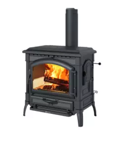 Stufa a legna La Nordica Estraflame "Isotta Evo" nera 11 kW