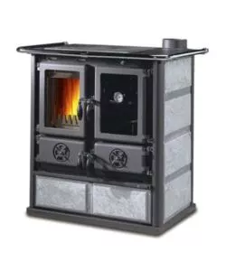 CUCINA A LEGNA LA NORDICA + EXTRAFLAME "ROSETTA" PIETRA 7,9 KW
