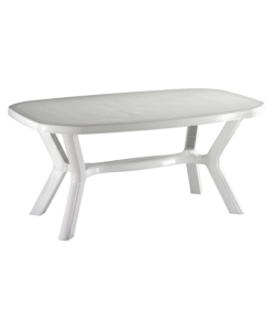 TAVOLO DA ESTERNO "ANTIBE" IN POLIPROPILENE BIANCO 160X90X73 CM