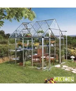 SERRA PER GIARDINO IN POLICARBONATO "DORITIS MEDIUM", 185X184X209 CM -VERDEMAX