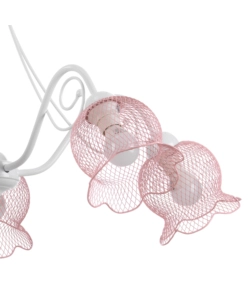 LAMPADA A SOSPENSIONE "MIA" BIANCO E ROSA, E14